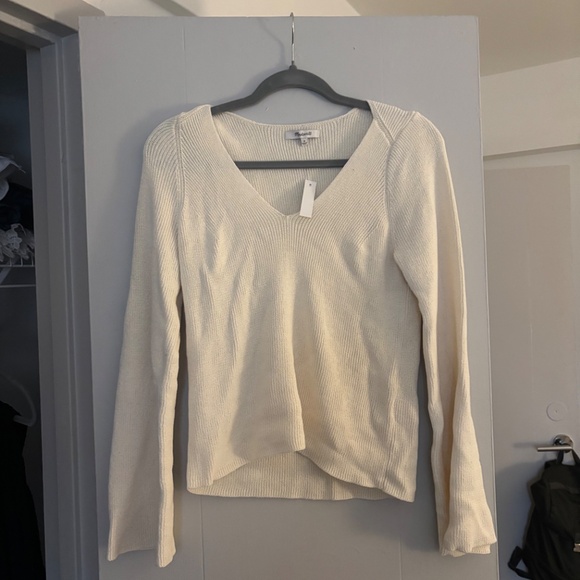 NWT Madewell Knit Bell Sleeve Sweater - Picture 5 of 6